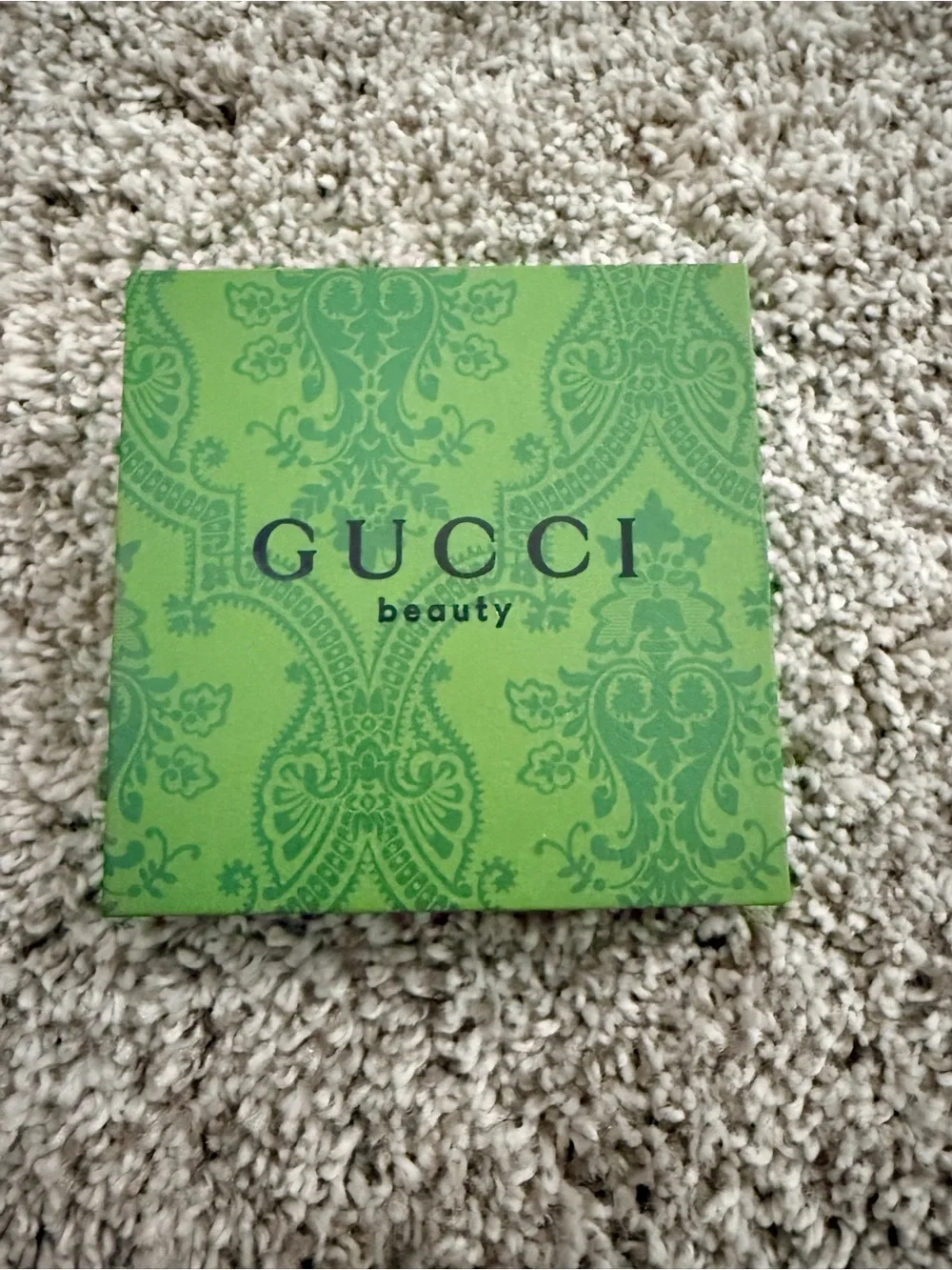 Gucci GG Monogram Silver Compact Cosmetic Mirror